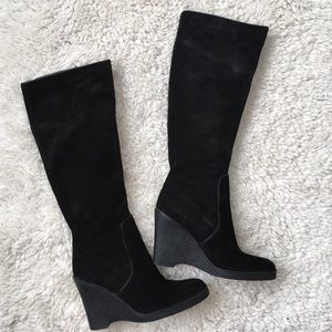 Calvin Klein -Soledad Black Suede Boots